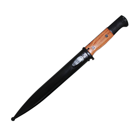 Replica Mauser K98 Bayonet with Wooden Grip and Scabbard