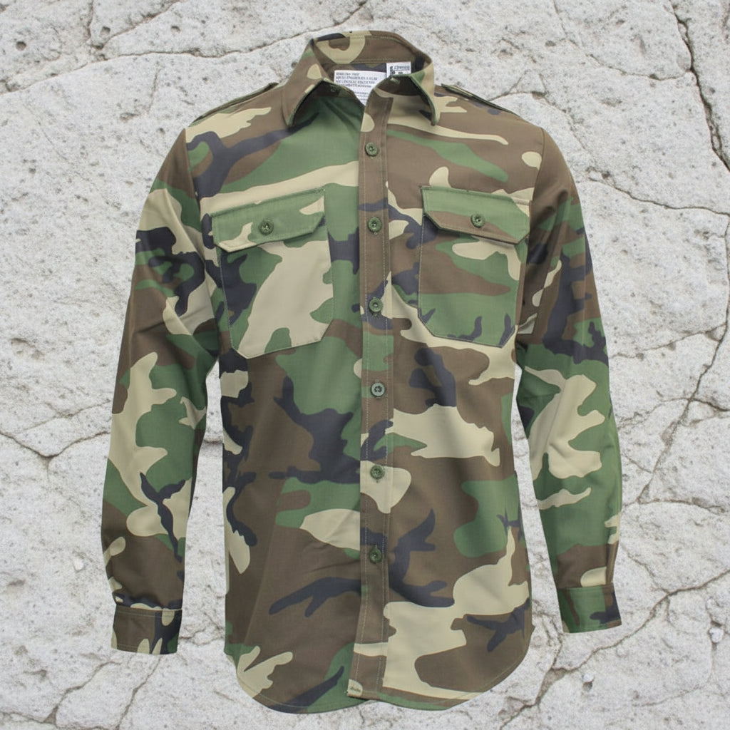 Army Utility Shirt Woodland Camo