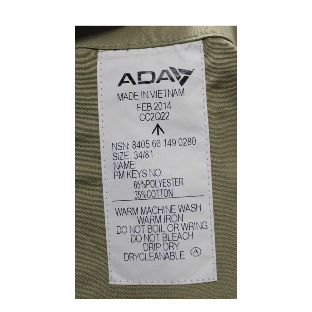 Original Australian Army Khaki Long Sleeve Dress Shirt