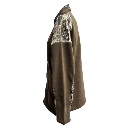 Huntworth Full Zip Real Tree Connifer Brown Fleece Jacket