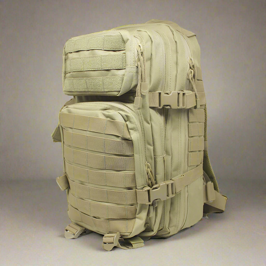 Small Molle Assault Military Backpack Tan