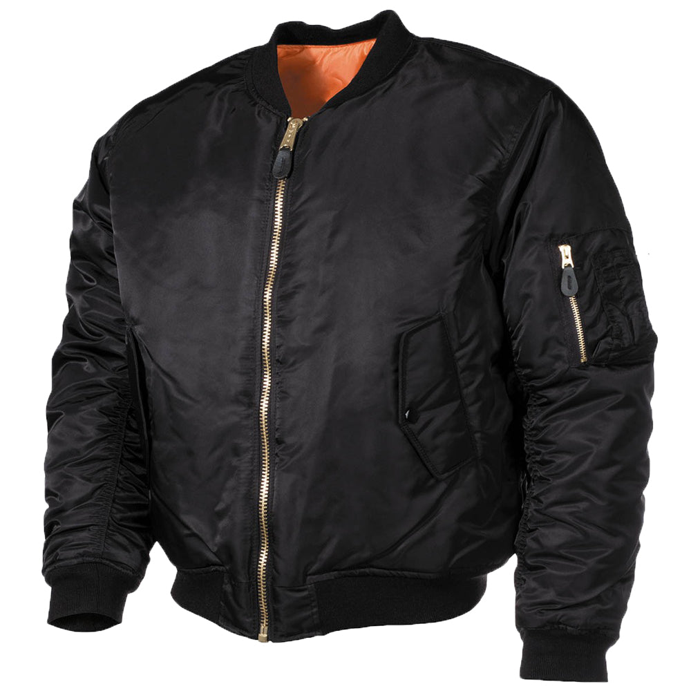 MA-1 Commando Black Flight Jacket – The Outdoor Gear Co.