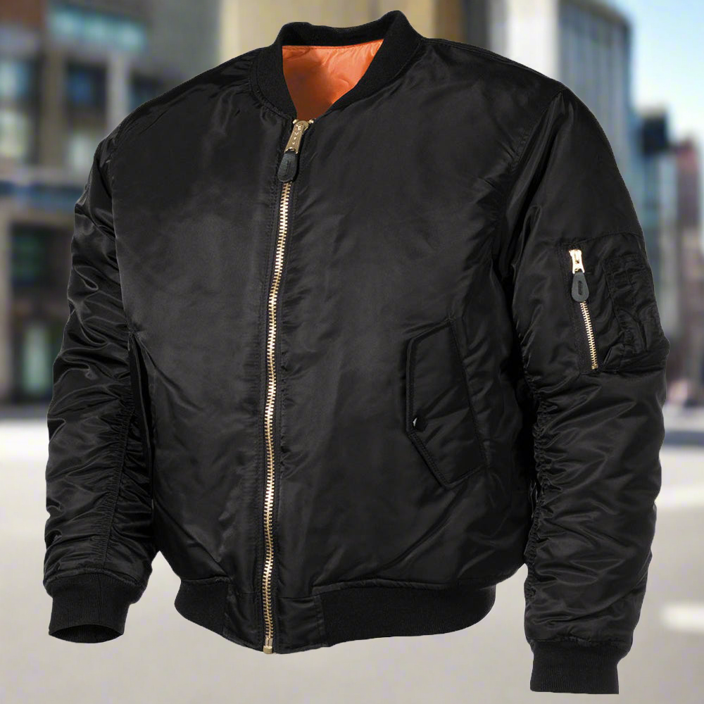 MA-1 Commando Black Flight Jacket