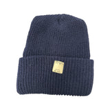 Acrylic Navy Ribbed Beanie Made in USA