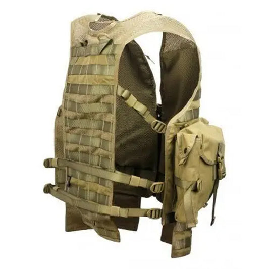Tasmanian Tiger Ammunition Vest – Full-Body Tactical Vest Tan (Large)