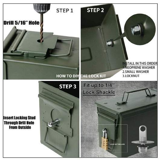 Ammo Box Locking Kit hardware
