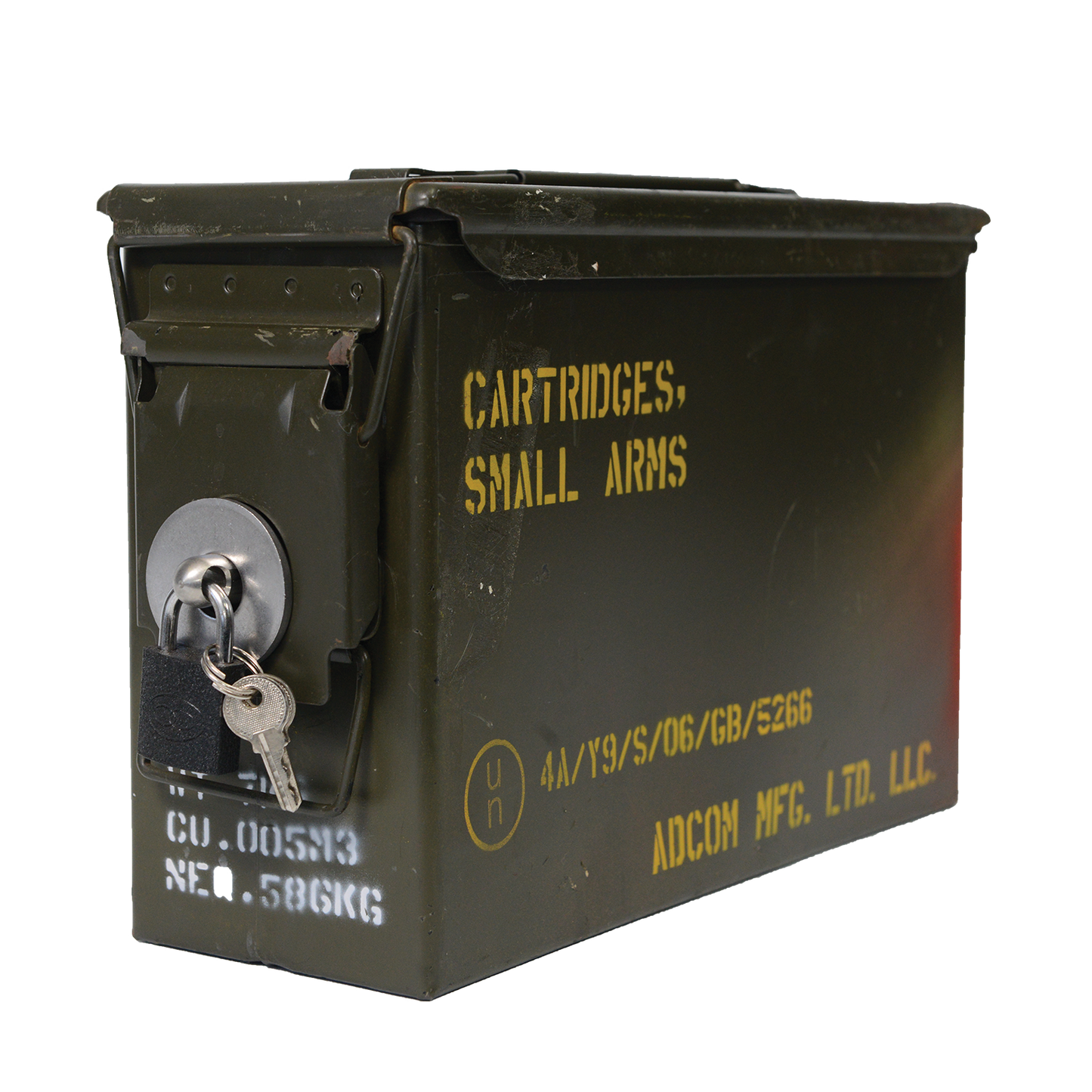 30 CAL Lockable Ammo Tracer Box Used