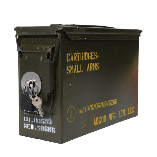 30 CAL Lockable Ammo Tracer Box Used