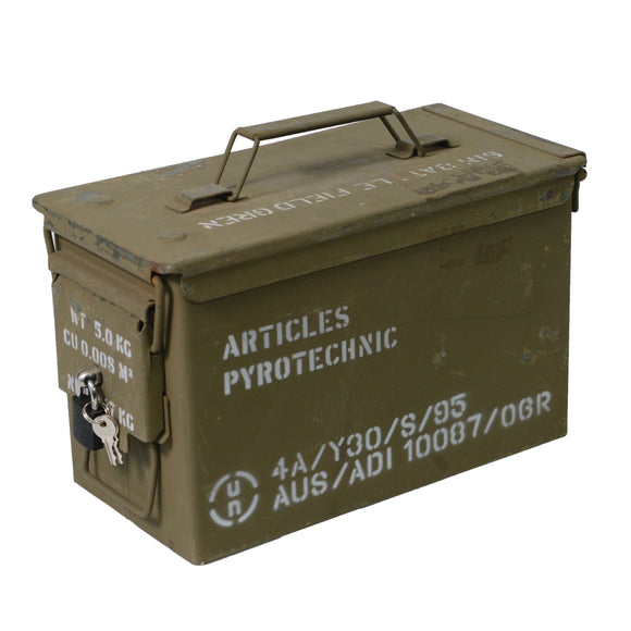 50 CAL Ammo Lockable Tracer Box Used