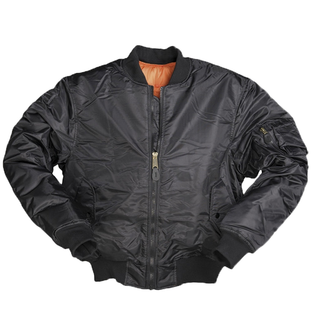 Mil-Tec MA-1 Black Flight Jacket – The Outdoor Gear Co.