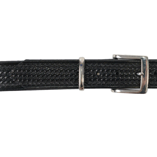 Basket Weave Leather Belt