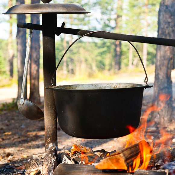 The perfect addition to any camping adventure you can't beat a home cooked meal over the camp fire with our cast iron cookware