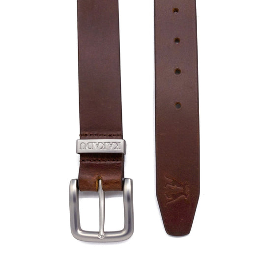 KAKADU IRONBARK LEATHER BELT BROWN