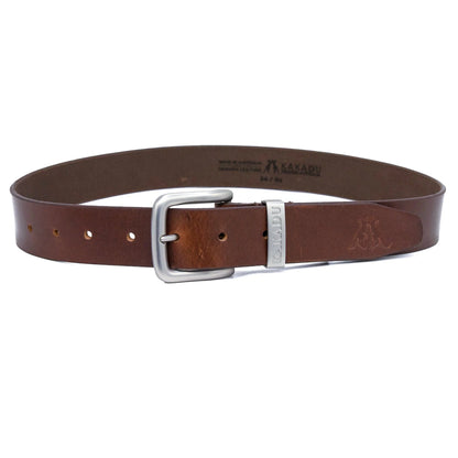 KAKADU IRONBARK LEATHER BELT BROWN