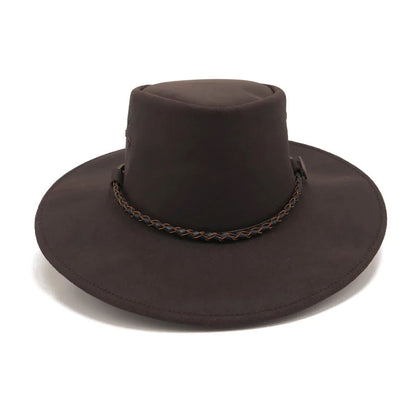 Kadadu Echuca Leather Hat Brown