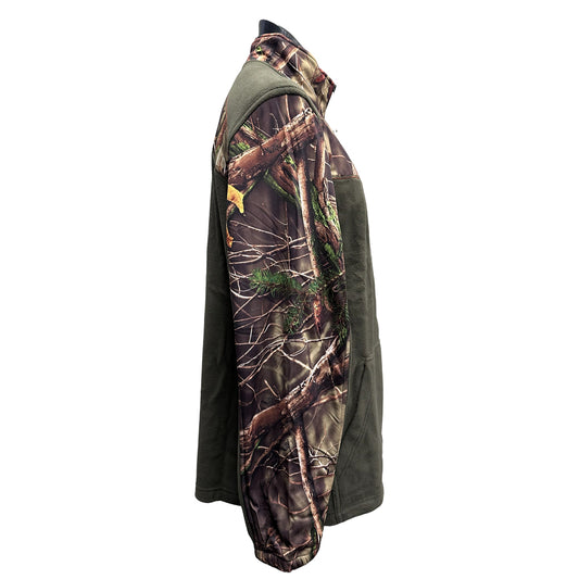 Huntworth Full Zip Real Tree Camouflage Green Fleece Jacket