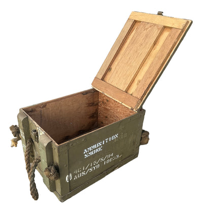Original Australian Army Timber Ammo Box Small