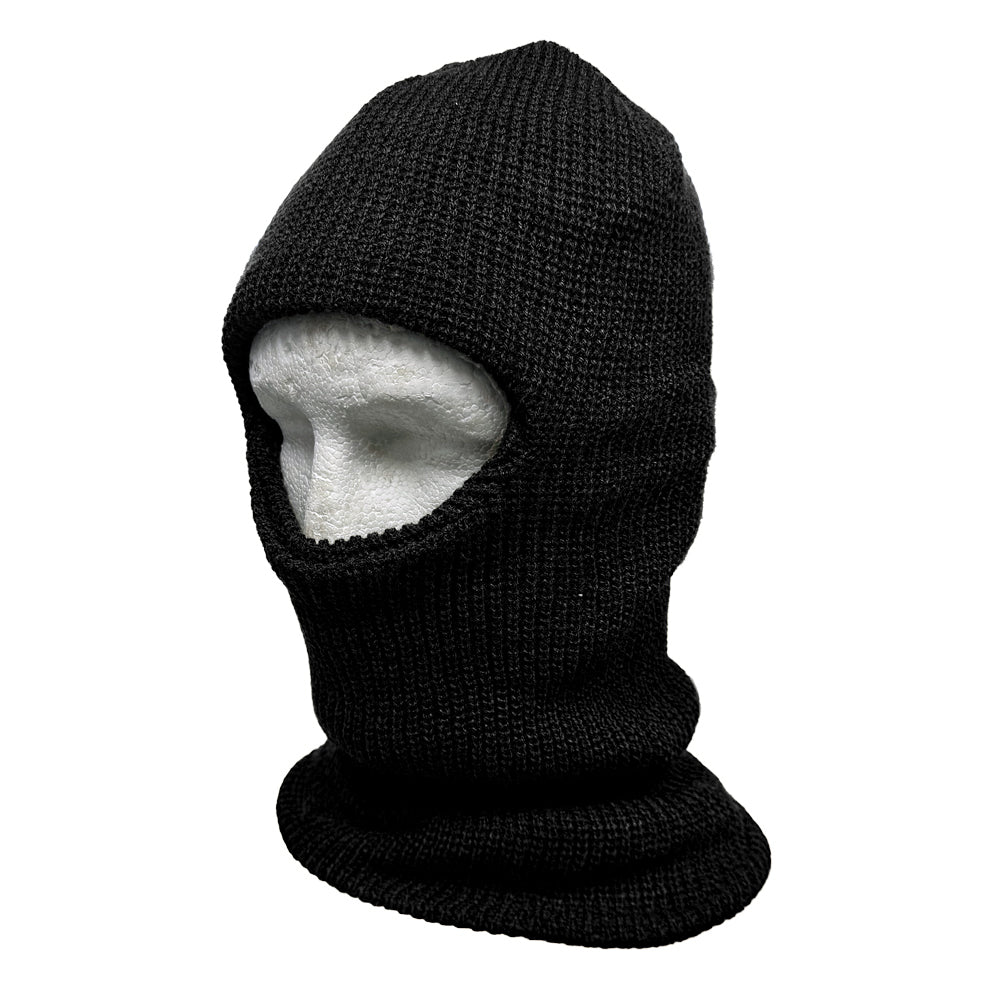Open Face Balaclava Black - Narrow Opening