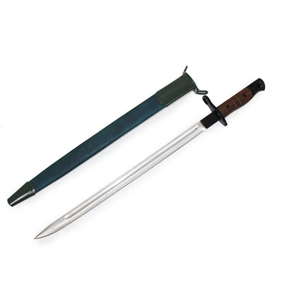Replica US 1917 Bayonet with Leather Scabbard