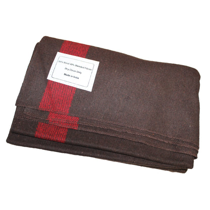 Swiss Style Chestnut Wool Blanket