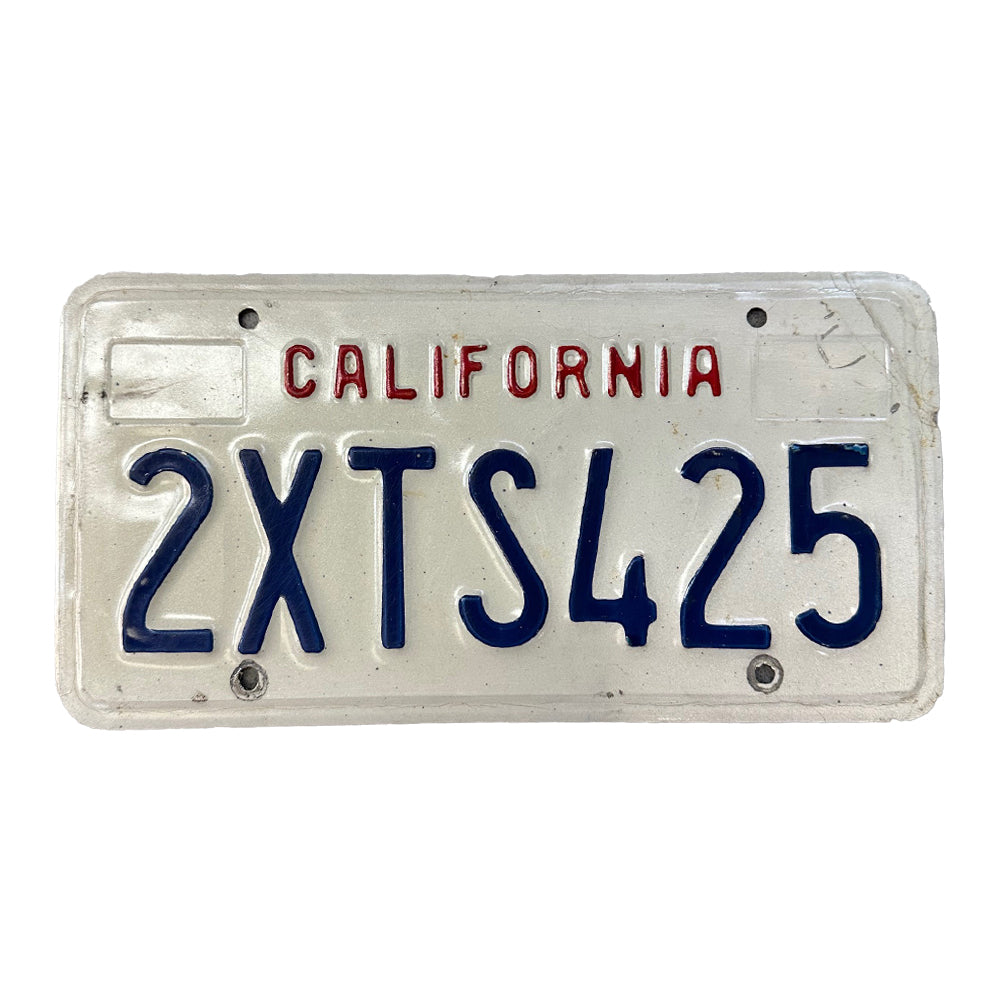 Original Vintage 1990s California License Plate