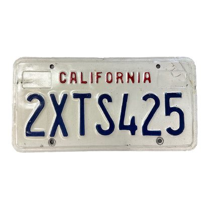 Original Vintage 1990s California License Plate