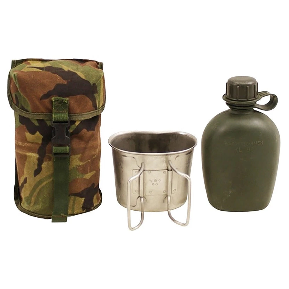 Original Dutch Army Canteen with Pouch & Cup