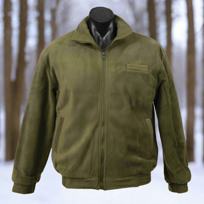 Olive Fleece Jacket