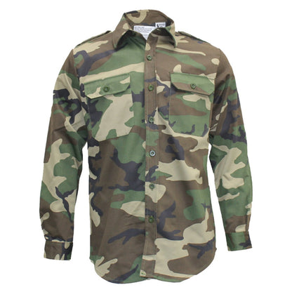 Army Utility Shirt Woodland Camo