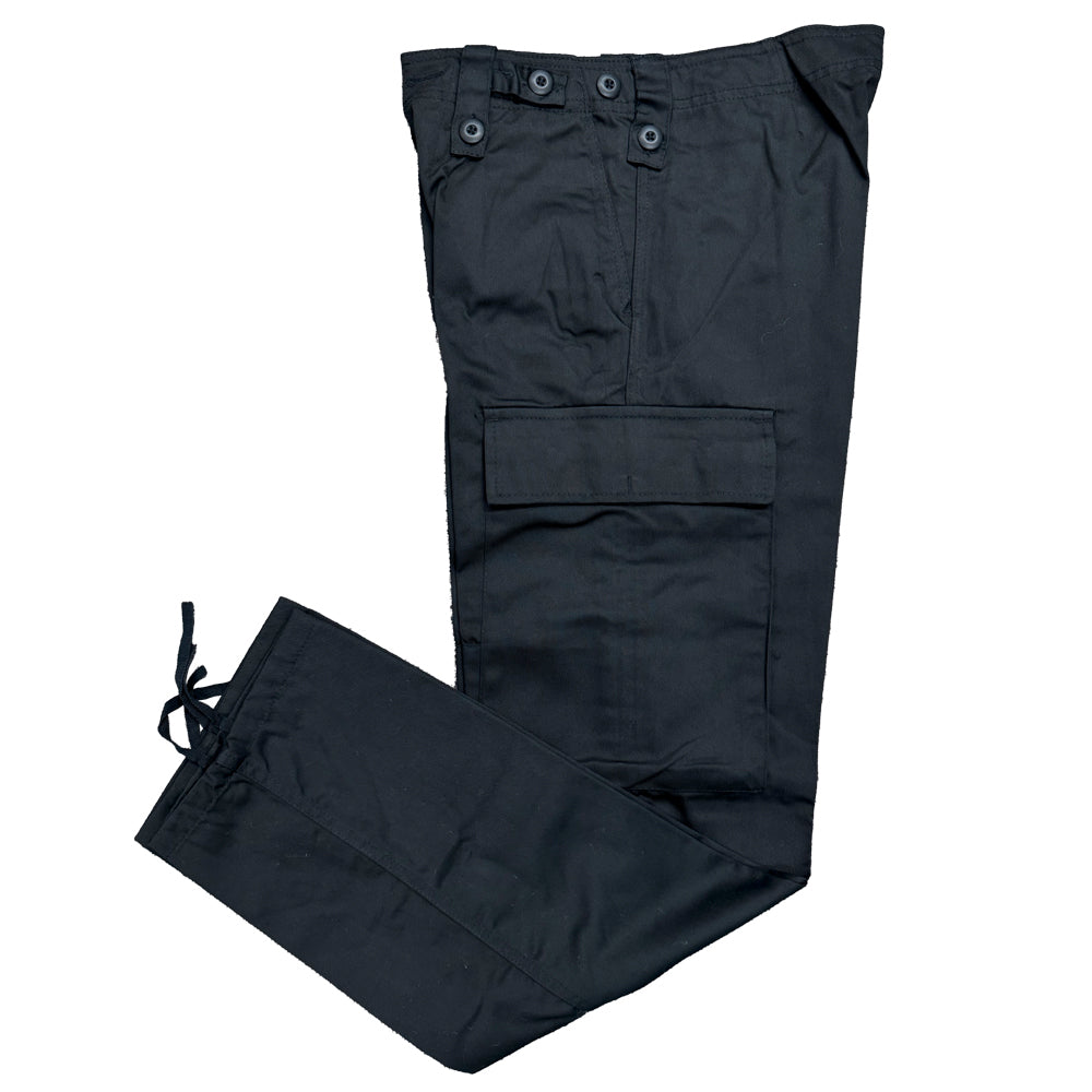 Black BDU Security Trousers Military Style Pants STYLE 2