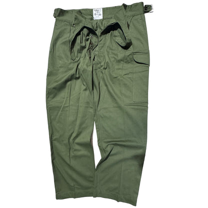 Original Australian Army Jungle Green Vietnam Era Cross Over Trousers - unissued