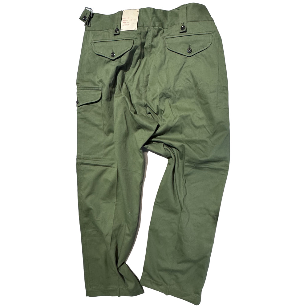 Original Australian Army Jungle Green Vietnam Era Cross Over Trousers - unissued