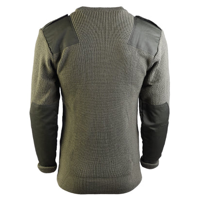 German Army Style Olive Acrylic Sweater
