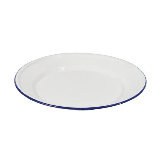 22cm Flat Enamel Plate