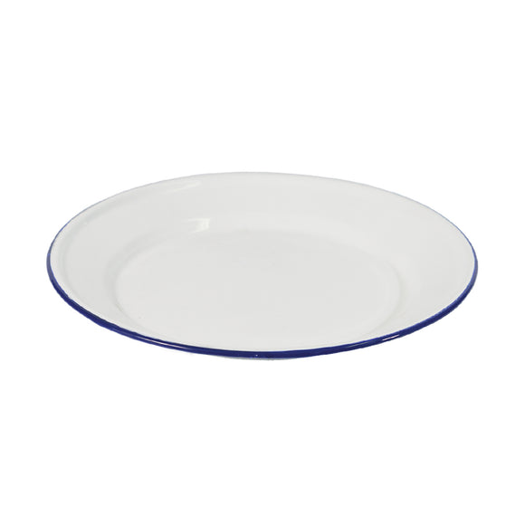 22cm Flat Enamel Plate