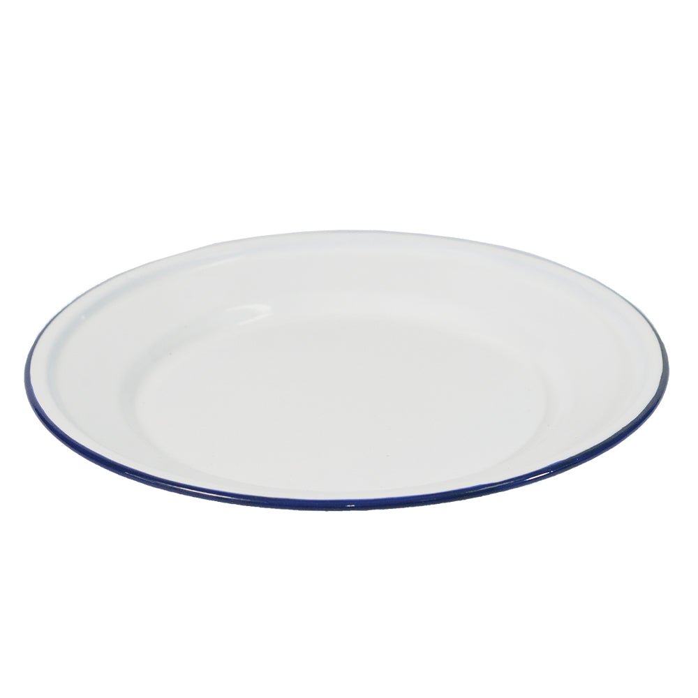 24cm Flat Enamel Plate