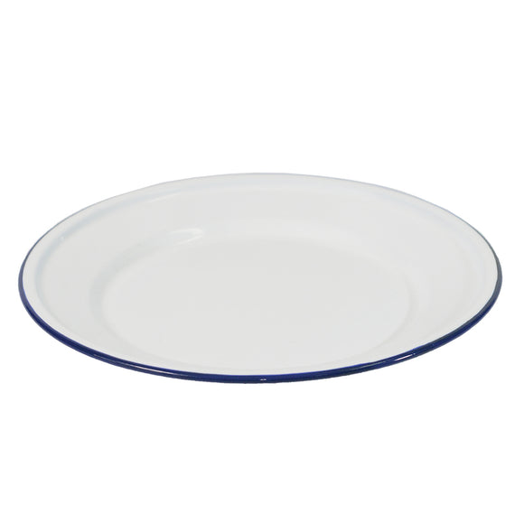 24cm Flat Enamel Plate