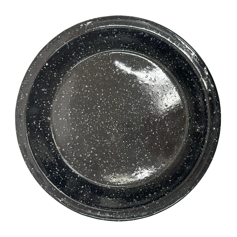Enamel Pie Dish Black