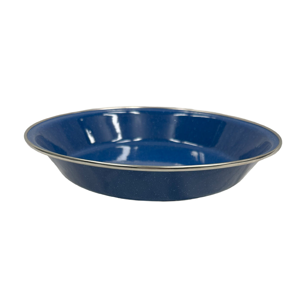 Enamel Pie Dish Blue