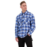 Swanndri Men's Egmont Half Button Shirt Arctic