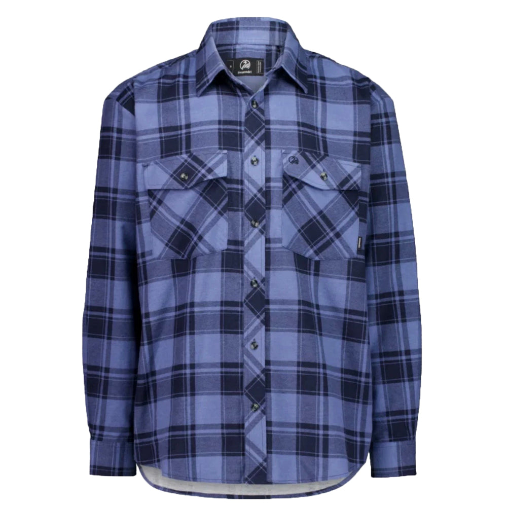 Swanndri Men's Egmont Full Button Cotton Shirt Desert Blue