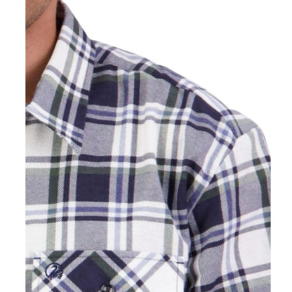 Swanndri Men's Egmont Half Button Cotton Shirt Eden