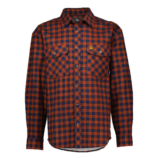 Swanndri Men's Egmont Full Button Cotton Shirt Red Lattice