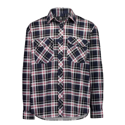 Swanndri Men's Egmont Full Button Cotton Shirt Sunset Navy