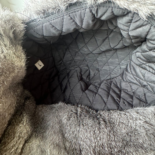 Ushanka Style Rabbit Fur Hat