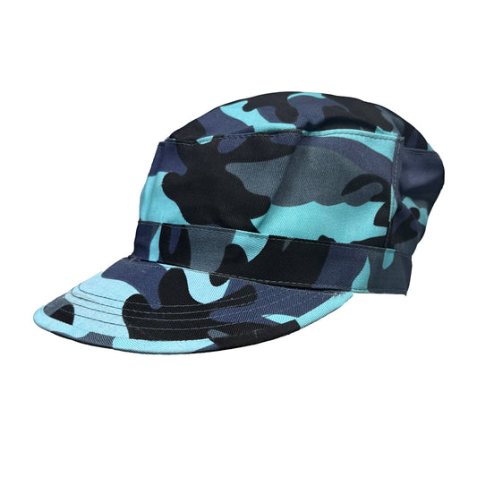 Sky Camo Charlie Cap - Velcro Strap