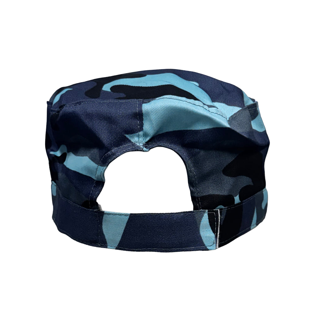 Sky Camo Charlie Cap - Velcro Strap