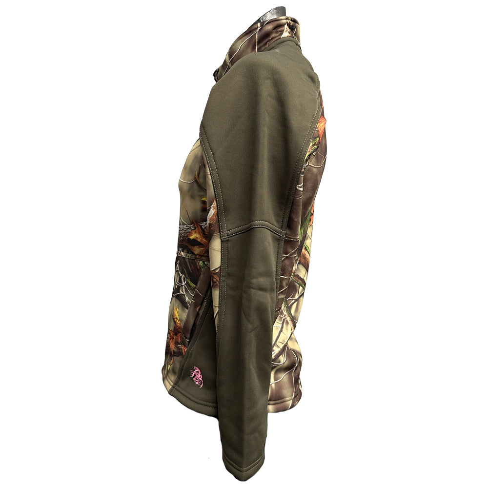 Huntworth Womens Real Tree Camouflage Soft Shell Jacket