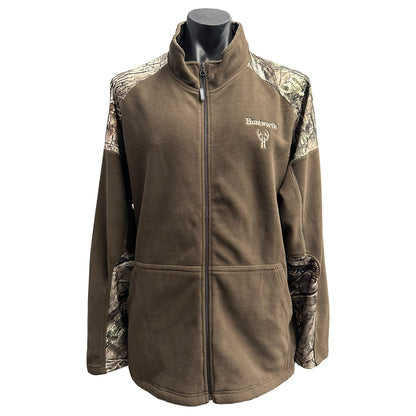 Huntworth Full Zip Real Tree Connifer Brown Fleece Jacket