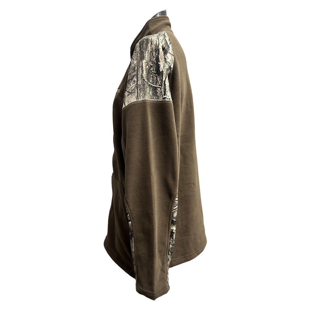 Huntworth Full Zip Real Tree Connifer Brown Fleece Jacket